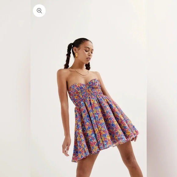 knee length dresses for ladies For Love & Lemons Midnight Velvet Sleeveless Mini Dress Black  blueandcream